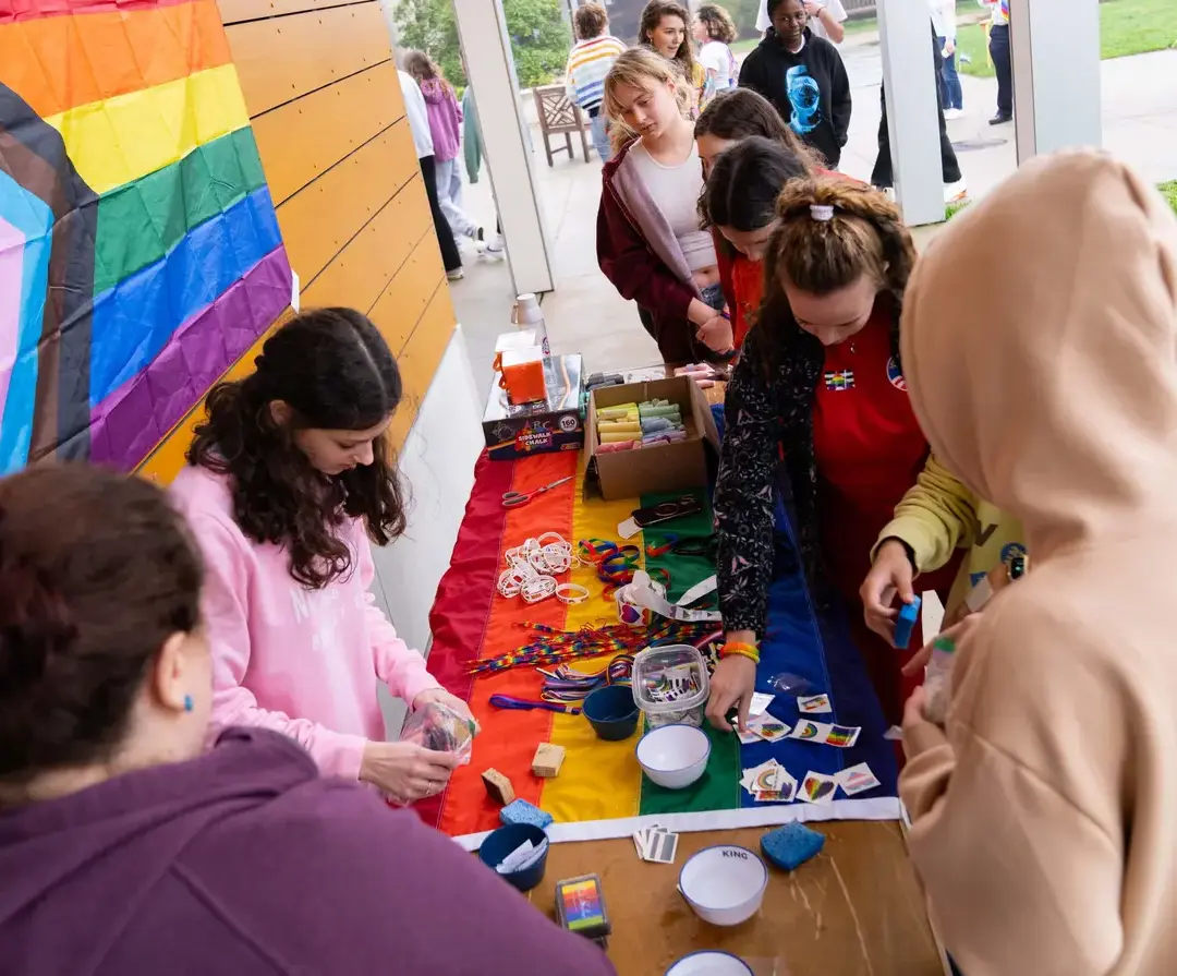 Day of Action LGBTQIA+ stall.