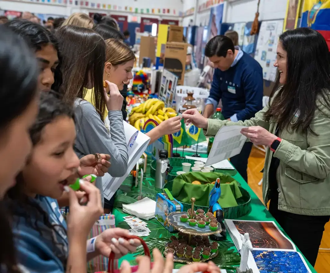King School Global Fair stall.