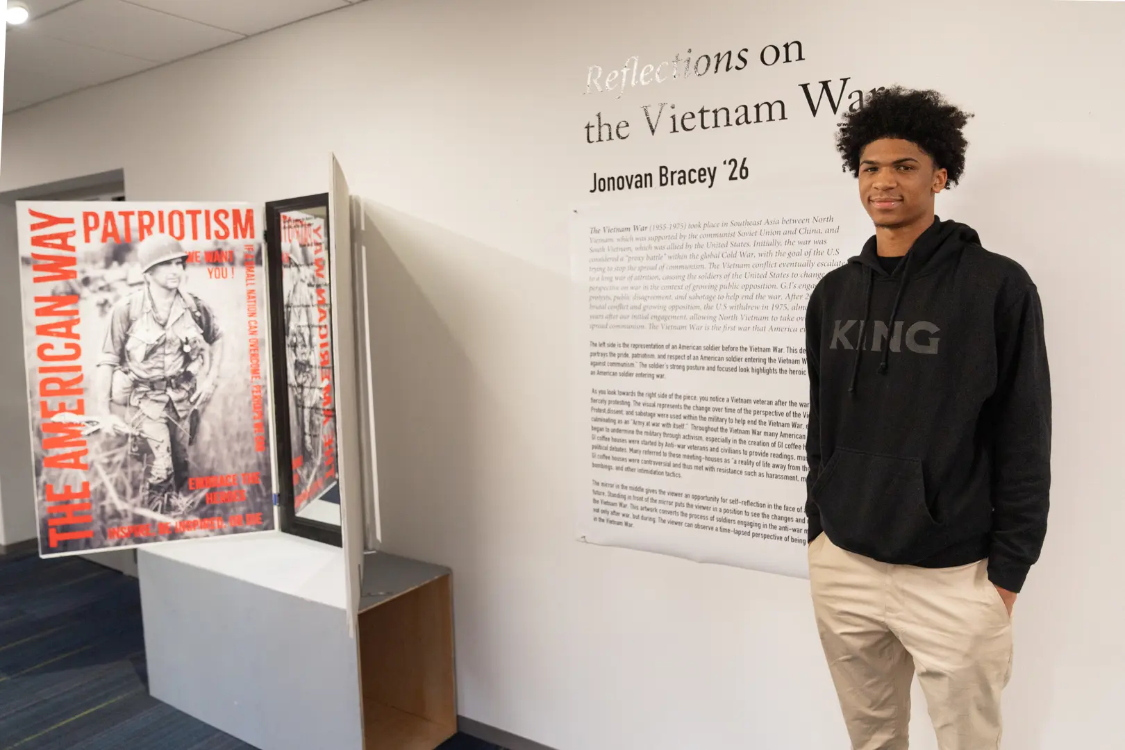 Jonovan Bracey '26 Combines History and Art Through Independent Study