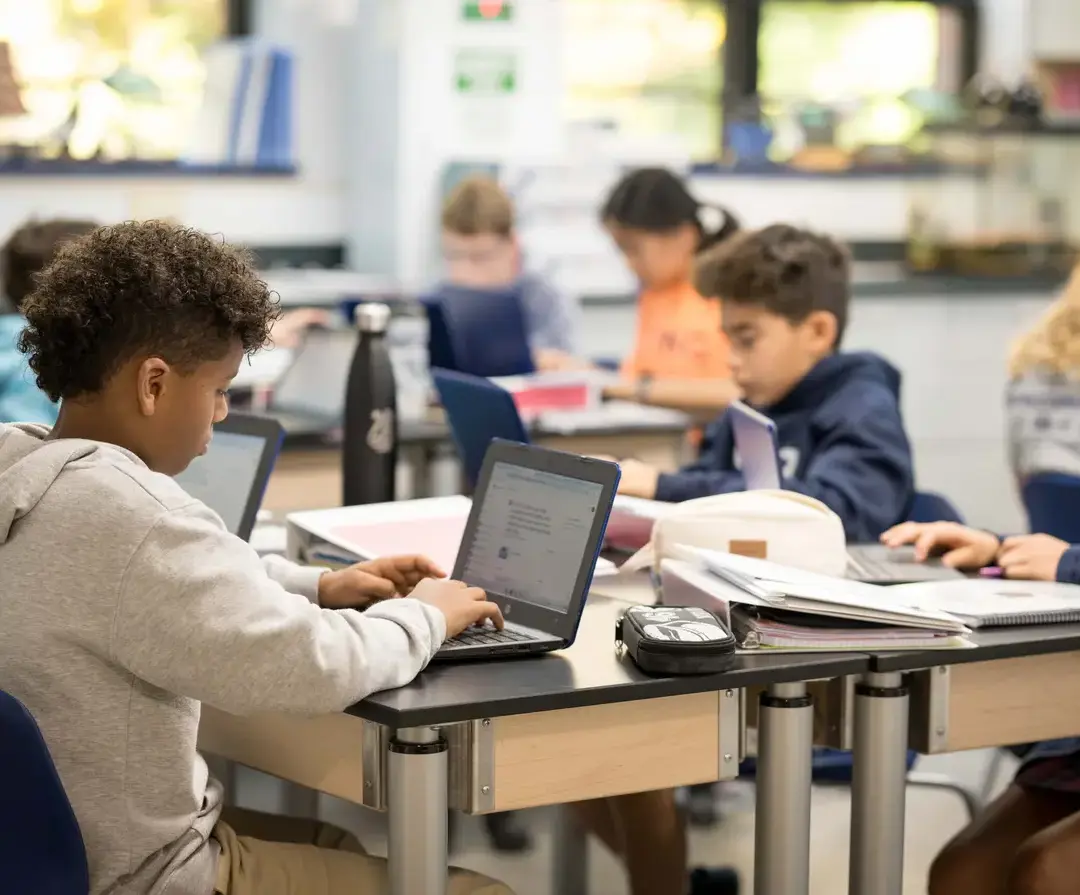 Students in class